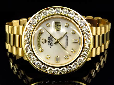 rolex mens gold watch price|solid gold rolex with diamonds.